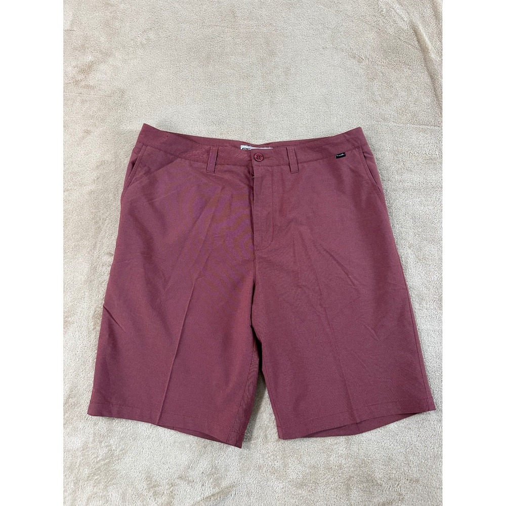 Travis Mathew Golf Shorts Mens 38 Maroon Burgundy Performance Stretch EUC